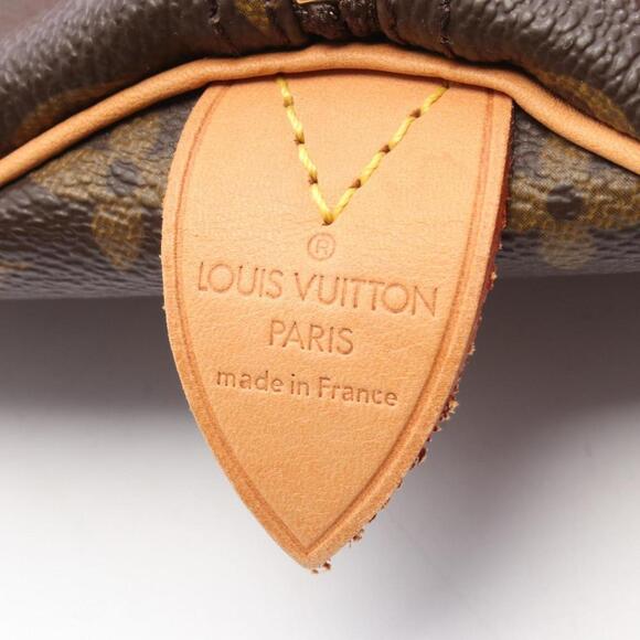 LOUIS VUITTON Brown Monogram Leather Speedy 30 Bag - Picture 4 of 8